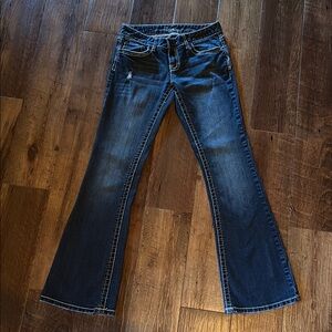 Vanity Blue Flare Wide Leg Jeans